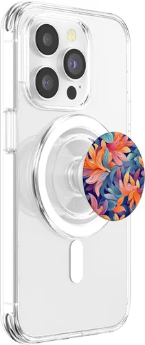 Vista 3 de PopSockets MagSafe PopGrip con patrón floral de ramo floral para iPhone
