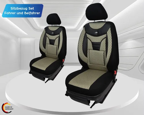 Vista 3 de BREMER SITZBEZÜGE Fundas de asiento personalizadas para Suzuki Jimny 1 902 902 - Negro/Beige