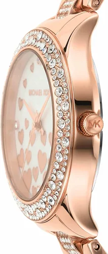 Vista 3 de Michael Kors Reloj de cuarzo Liliane para mujer con correa de acero inoxidable