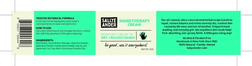 Vista 4 de SALLYEANDER Crema de terapia de manos resistente, 2 onzas, la mejor crema de manos para manos secas y agrietadas, hidrata la piel seca, perfumada