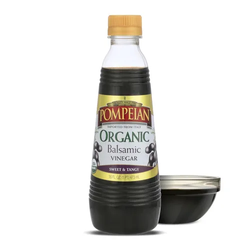 Vista 13 de Vinagre balsámico gourmet de Pompeian, naturalmente sin gluten, 16 onzas líquidas (473 ml) Vinagre para cocinar: sabor dulce y picante