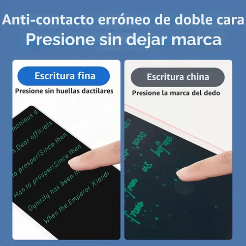 Vista 4 de Mini tableta de escritura LCD, almohadilla de dibujo electrónica reutilizable borrable de 6.5 pulgadas, almohadilla de dibujo electrónica para niños