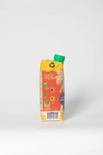 Vista 7 de CocoGoods Co. Crema de café de coco orgánico de origen único, vainilla francesa endulzada, 16.9 onzas líquidas, paquete de 12, Tetra Pak