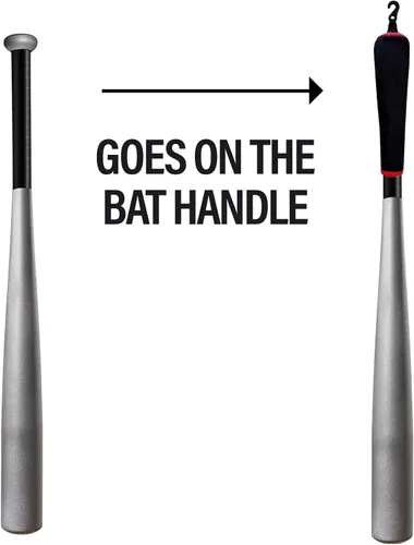Vista 2 de Funda para mango, funda para bate de béisbol que protege el agarre del vehículo y del bate, guantes de bateo y compañero de casco con gancho