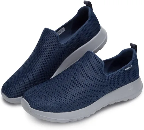 Vista 13 de Skechers Go Max-Athletic Air Mesh - Tenis para caminar sin cordones para hombre, marino