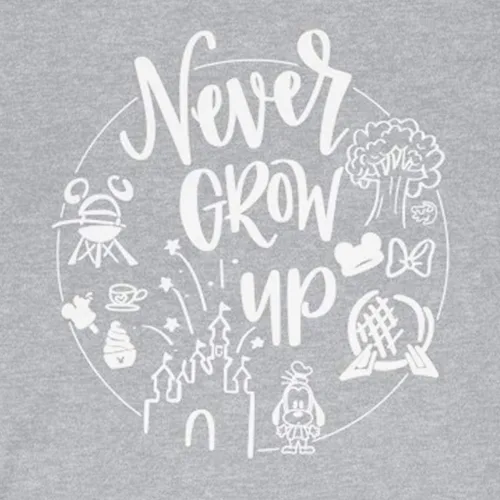 Vista 4 de Never Grow Up Shirt Camisa para mujer Camisa unisex Linda camisa para vacaciones