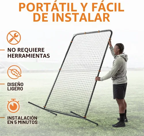 Vista 5 de ACELETIQS Baseball Pitching Net & i-Screen (Compact & XL Sizes) Softball Baseball Pitcher Protector for Batting Cages and Fields Heavy Duty Net
