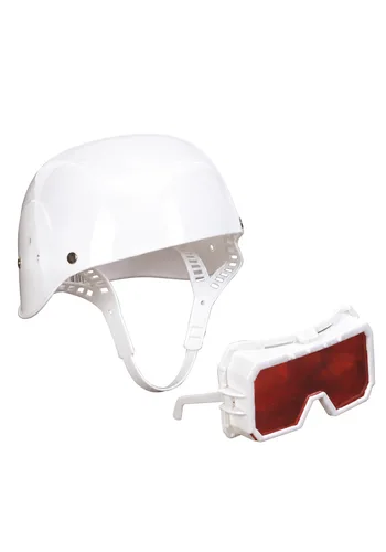 Vista 2 de Kit de Disfraz de Casco y Gafas de Piloto Aéreo para Niños Multicolor