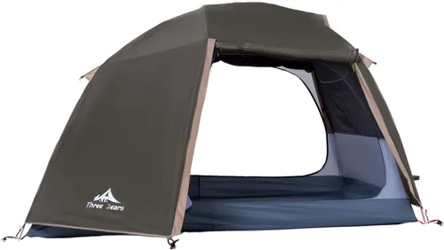 Vista 7 de ThreeBears - Tienda de campaña para 4 personas, impermeable, fácil de instalar, espacioso para aventuras familiares al aire libre, senderismo