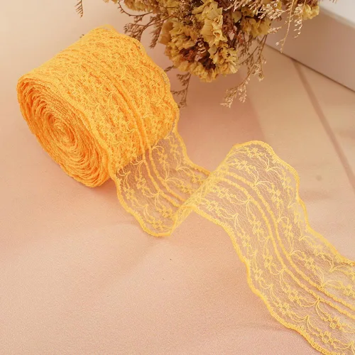 Vista 30 de Rollo de cinta de encaje de 120 yardas para costura, baby shower, cumpleaños, despedida de soltera, decoración de boda, embalaje de regalo, ramo