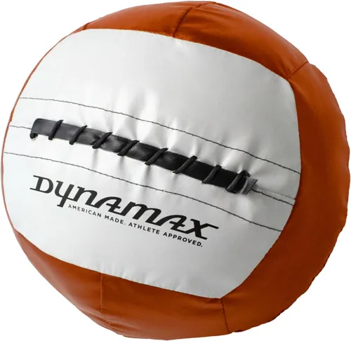 Vista 19 de Dynamax Standard Medicine Ball, 4–30 lb Soft Shell Wall Ball, 14-Inch Weighted Exercise Ball for Strength Training, Core Workouts, Conditioning &