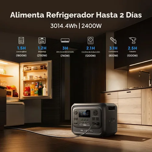 Vista 3 de BLUETTI Generador Solar Elite 300 y 500W Panel Solar 3014.4Wh LFP Batería