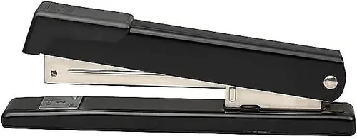 Vista 6 de Bostitch Office Grapadora clásica de escritorio de metal, capacidad para 20 hojas, doble engrapado, se abre para pegar, tira completa, negro