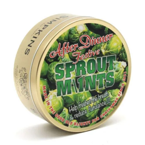 Vista 2 de After Dinner Sprout Mints Drops - Simpkins Travel Sweets 7.05 oz - Edición limitada de Navidad