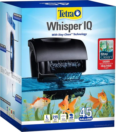 Vista 8 de Filtro de potencia Tetra Whisper IQ 10 galones, 105 GPH, con tecnología Stay Clean