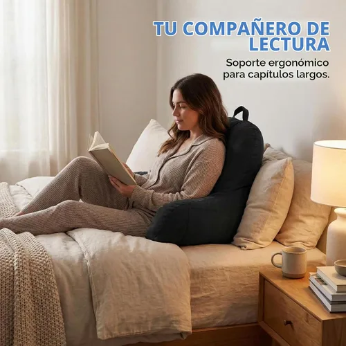 Vista 4 de Deluxe Comfort Reposo de cama de microgamuza - Tumbona de lectura y reposo