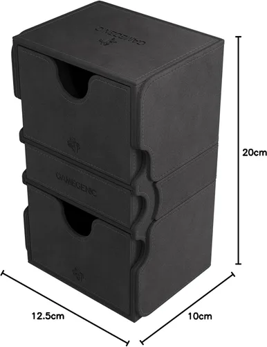 Vista 7 de Gamegenic Stronghold 200+ XL - Caja de cubierta convertible Almacenamiento de cartas de doble funda Protector de juego de cartas con cajón