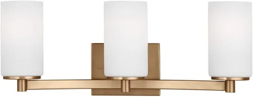 Vista 8 de Generation Lighting - Lámpara de pared Hettinger de 3 luces, color negro medianoche 4439103-112, Título 24, lámpara de pared para decoración