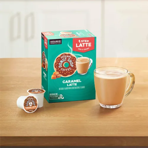 Vista 5 de The Original Donut Shop - Cápsulas de Caramel Latte para Single-Serve Keurig K-Cup, café saborizado, 20