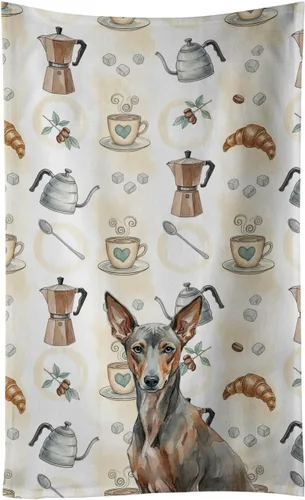 Vista 112 de Caroline's Treasures Afghan Hound - Toalla de cocina para barra de café, terciopelo frontal y lazo de algodón, lavable a máquina Sabueso afgano