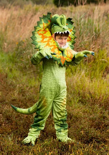 Vista 4 de Disfraz de Dilophosaurus para niños Multicolor