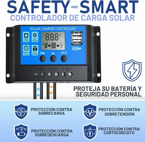 Vista 6 de Kit de panel solar de 100 W, mantenedor de batería de 12 V