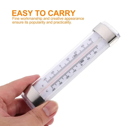 Vista 4 de 6pcs High Precision Fridge Temperature Meter Refrigerator Thermometer Supermarket Use Analog Dial Temperature Gauge for Kitchen and Freezer