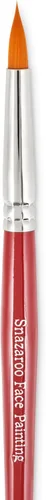 Vista 12 de Snazaroo Cepillo profesional para pintura facial, plano fino Made from Toray, Synthetic Fibers, Soft, Durable Face & Body Paint Brushes; Washable