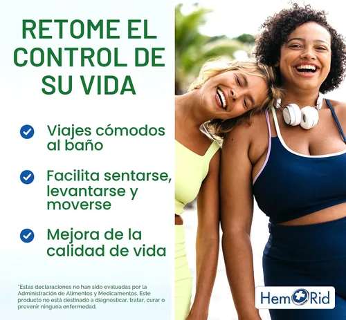 Vista 2 de HemRid Max - Alivio rápido de las hemorroides. Obtén las píldoras para hemorroides que realmente funcionan. Funciona en solo 2-5 días.