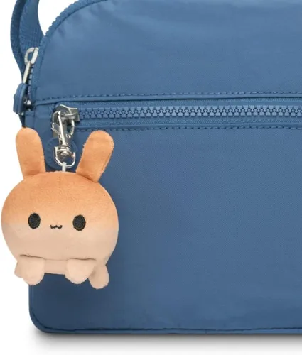 Vista 2 de TeeTurtle Llavero de peluche de conejo Bun feliz moño