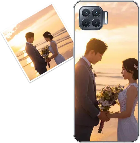 Vista 226 de Funda personalizada compatible con Oppo A1 Pro, fundas de teléfono personalizadas con imagen de foto, imagen de texto, cubierta transparente