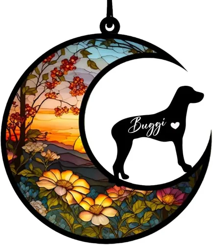 Vista 44 de Atrapasoles conmemorativos personalizados para perros Akita, nombre de perro personalizado, adorno de pérdida de perro, regalo para amantes
