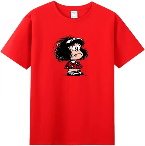 Vista 5 de Slovenly Mafalda - Camiseta de manga corta para mujer adulta Negro