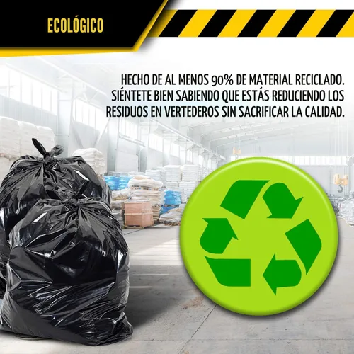 Vista 5 de Ultrasac Bolsas para Contratistas de Servicio Pesado (PAQUETE DE 50 UNIDADES DE VALOR/con lazos), 42 galones, 32.75" X 47" - 3 MIL de grosor