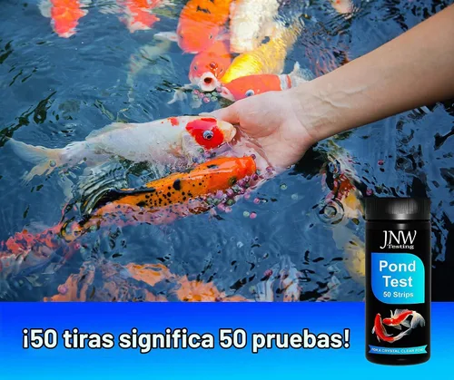 Vista 7 de Tiras de prueba de estanque - Kit de prueba de agua de estanque 7-1 con libro electrónico - Kit de prueba de pH de estanque con 50 tiras de prueba