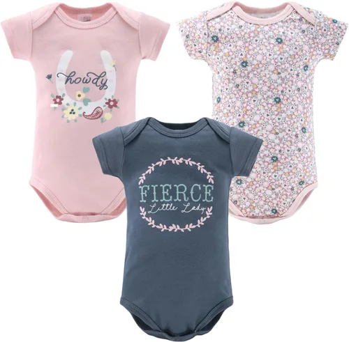 Vista 3 de The Peanutshell Juego de regalo de canastilla de bebé para niñas, juego de regalo de 16 piezas, ropa de bebé, 0-9 meses, diseño floral de la pradera