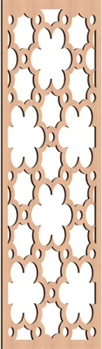 Vista 106 de 9 3/8"W x 24 3/8"H x 1/4"T Southgate Decorativos Paneles De Pared De Madera Calado, Abedul