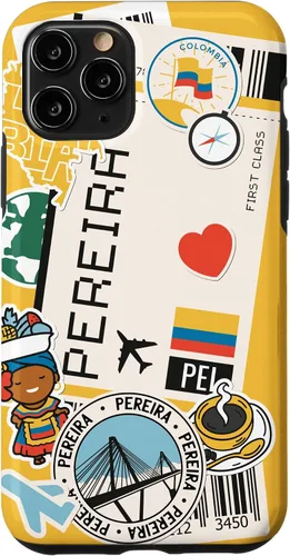 Vista 29 de Flight Boarding Pass Tag Label to Destination Pereira Case for iPhone 16