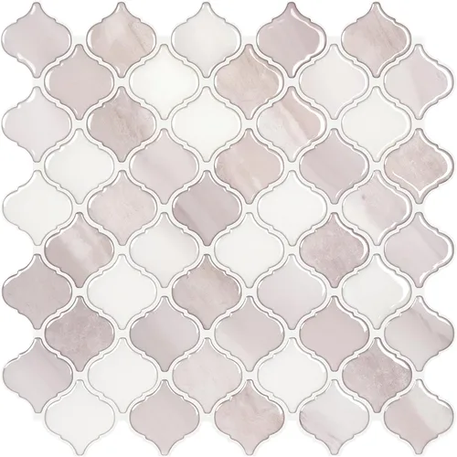 Vista 9 de STICKGOO Arabesque Protector contra Salpicaduras Despegar y Pegar, 12"X12" Azulejo Protector contra Salpicaduras para Cocina Despegar y Pegar
