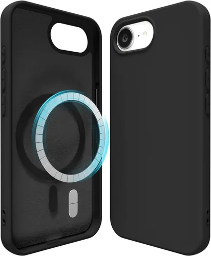 Vista 200 de oakxco Funda de silicona para iPhone 12 Pro Max, magnética, compatible con carga inalámbrica Magsafe, cubierta protectora de goma suave y delgada