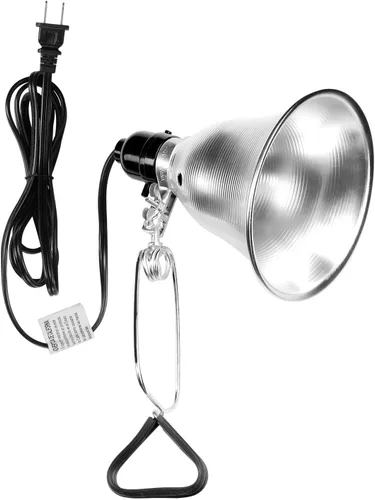 Vista 8 de Simple Deluxe Paquete de 1 lámpara de abrazadera de 10.5 pulgadas, enchufe E26 de 250 vatios (bombilla no incluida), reflector de aluminio y base