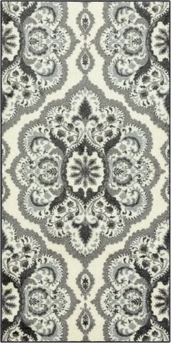 Vista 46 de Maples Rugs Vivian Medallion - Alfombra de área, fabricada en Estados Unidos, lavable, antideslizante, alfombra de interior para cocina, entrada