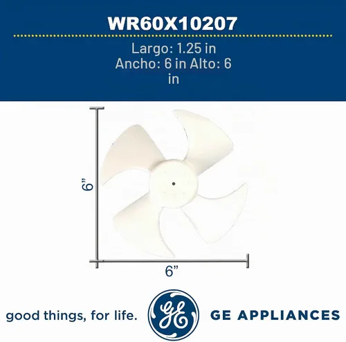 Vista 3 de GE Electrodomésticos WR60X10207 Genuine OEM Condensador Fan Blade para Refrigeradores