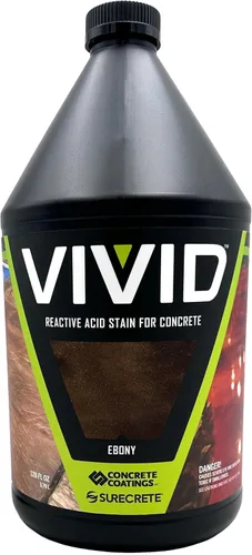 Vista 9 de CC Concrete Coatings Tinte ácido vívido para hormigón oliva 4OZ