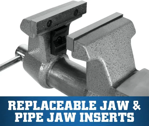 Vista 3 de Wilton Mechanics Pro Bench Vise, ancho de mandíbula de 4-1/2", abertura de mandíbula de 4", garganta de 3-1/2" (Modelo 845M)