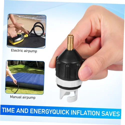 Vista 7 de VANZACK Adaptador de bomba SUP inflable, convertidor de bomba de aire, adaptador de válvula de aire, adaptador de bomba de aire para barco, conector