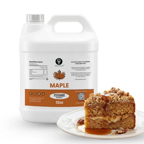 Vista 27 de Dolce Flav Extracto de mantequilla – 2 onzas soluble en agua, Kosher, sin azúcar, sabor concentrado de mantequilla de imitación para hornear