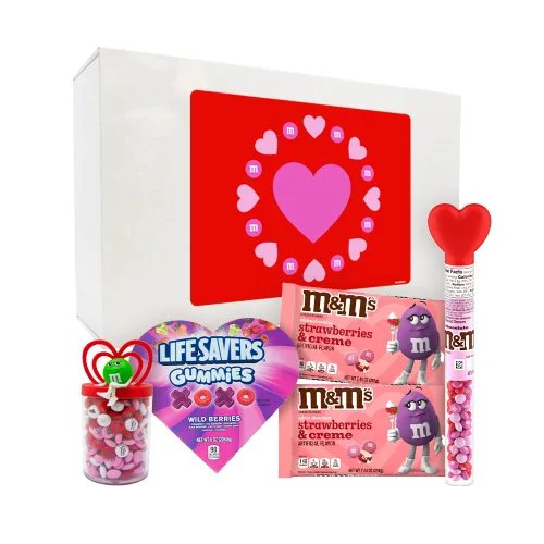 Vista 14 de M&M'S WORLD Galentine's Day - Caramelos de chocolate, 2 libras, celebra el amor con tu Galentine, regalo único para amigos, solteros y fiestas, crea