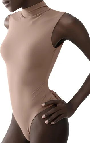 Vista 33 de PUMIEY Body sin mangas con cuello alto falso para mujer, colección Sharp