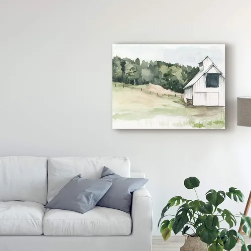 Vista 3 de Trademark Fine Art Watercolor Barn III by Jennifer Paxton Parker, 24x32
